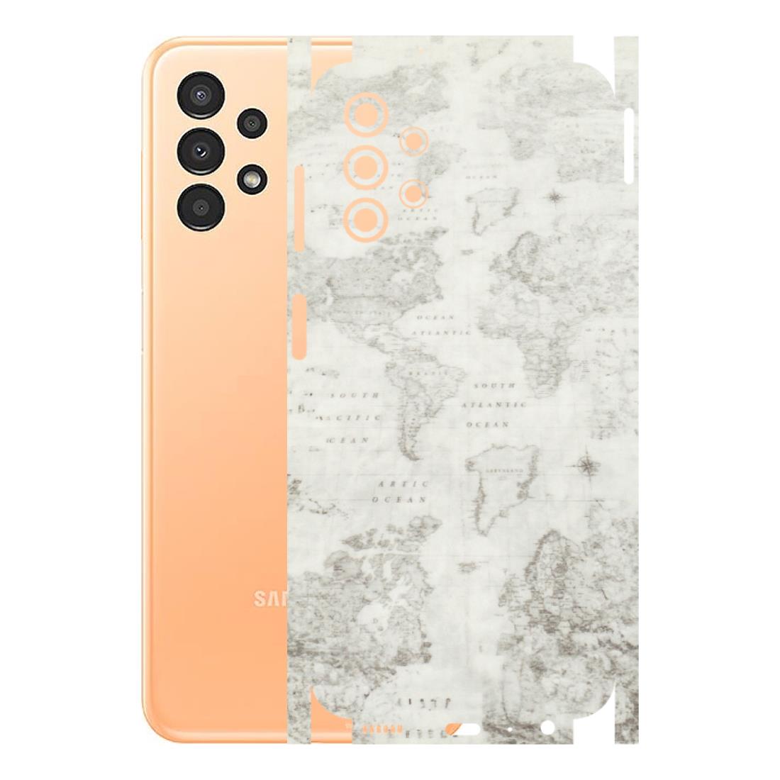 Samsung A/S Series Phone Skins (All Models) - World Travel Map - Transparent Finish (T-04) Samsung Galaxy A13 4G