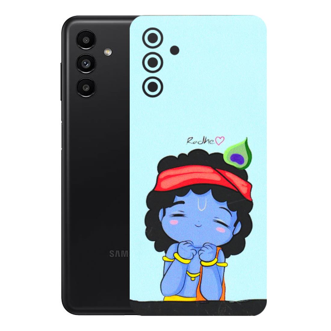 Samsung A/S Series Phone Skins (All Models) - Radhe Radhe Cute Toon - 3D Embossed Finish (L-05) Samsung Galaxy A13 (5G)