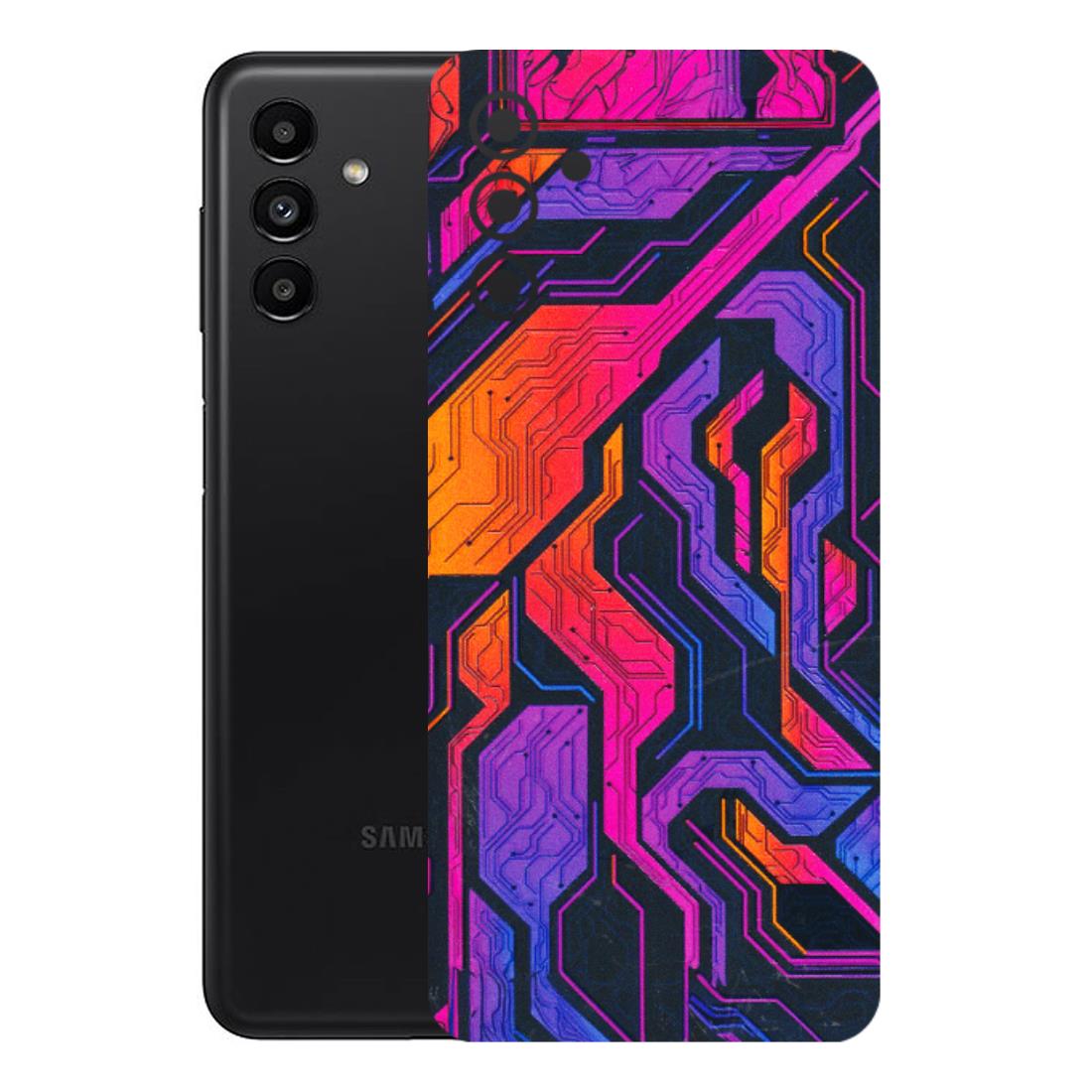 Samsung A/S Series Phone Skins (All Models) - Tech Circuits Futuristic - 3D Embossed Finish (L-07) Samsung Galaxy A13 (5G)