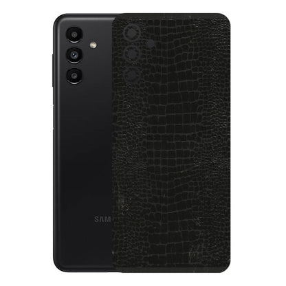 Samsung A/S Series Phone Skins (All Models) - Snake Leather Black - 3D Embossed Finish (L-107) Samsung Galaxy A13 (5G)