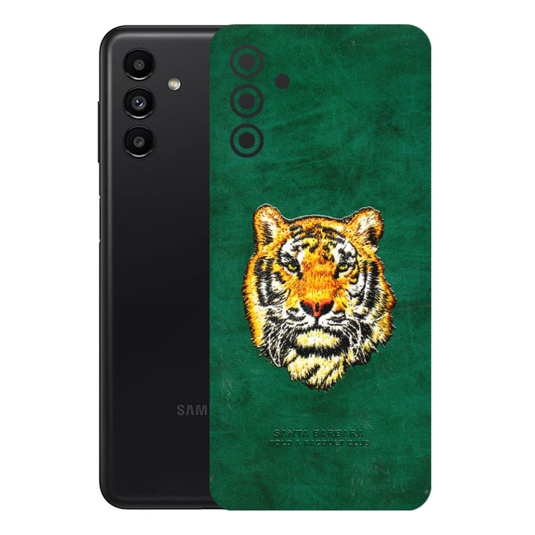 Samsung A/S Series Phone Skins (All Models) - Leather Feel Tiger - 3D Embossed Finish (L-111) Samsung Galaxy A13 (5G)