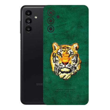 Samsung A/S Series Phone Skins (All Models) - Leather Feel Tiger - 3D Embossed Finish (L-111) Samsung Galaxy A13 (5G)