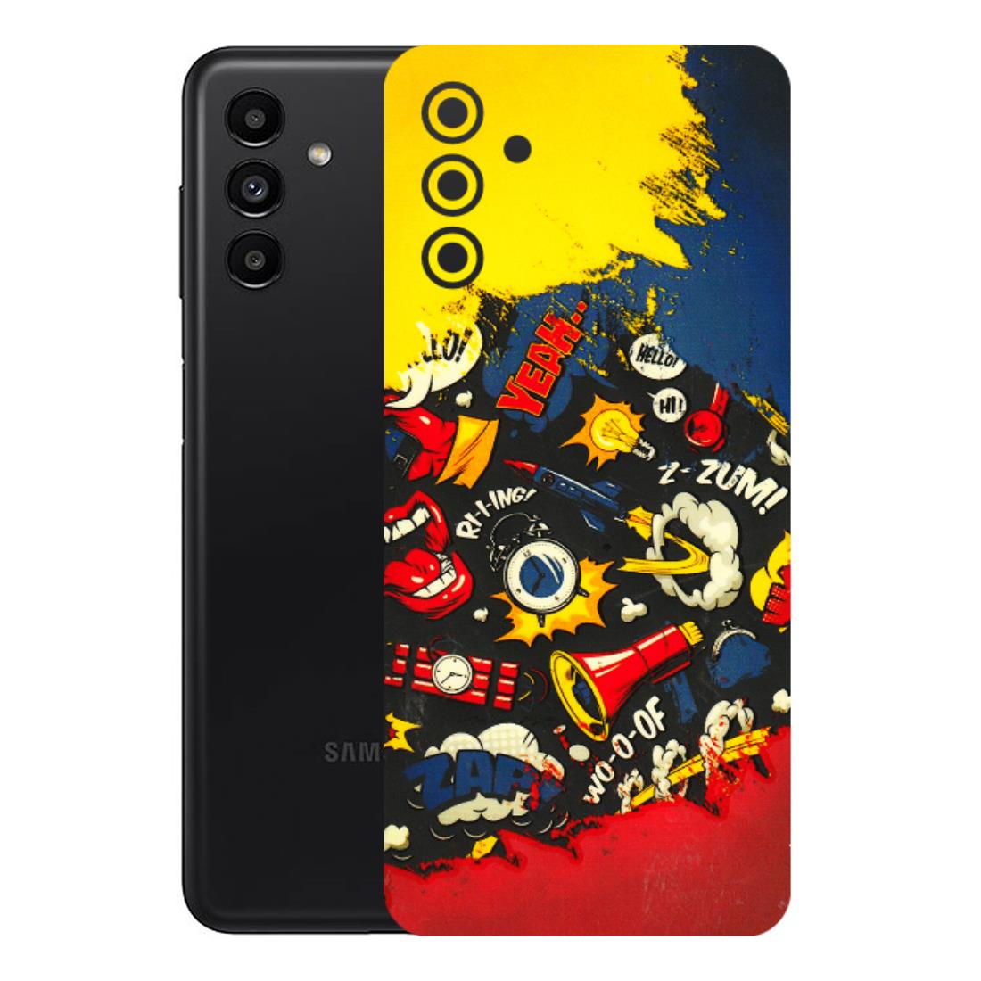 Samsung A/S Series Phone Skins (All Models) - Pacific Doodle Art - 3D Embossed Finish (L-120) Samsung Galaxy A13 (5G)