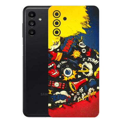 Samsung A/S Series Phone Skins (All Models) - Pacific Doodle Art - 3D Embossed Finish (L-120) Samsung Galaxy A13 (5G)