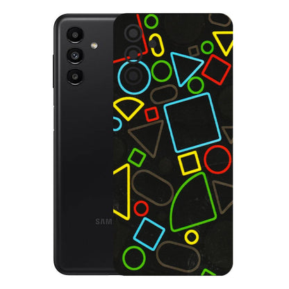 Samsung A/S Series Phone Skins (All Models) - Black Shapes - 3D Embossed Finish (L-131) Samsung Galaxy A13 (5G)