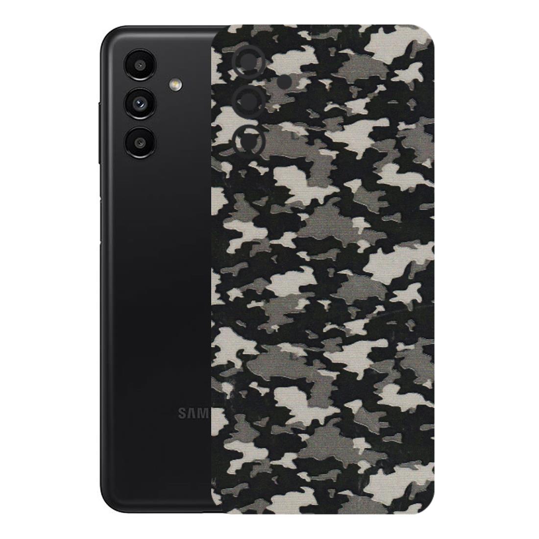 Samsung A/S Series Phone Skins (All Models) - Black/Grey Camoflaunge - 3D Embossed Finish (L-142) Samsung Galaxy A13 (5G)
