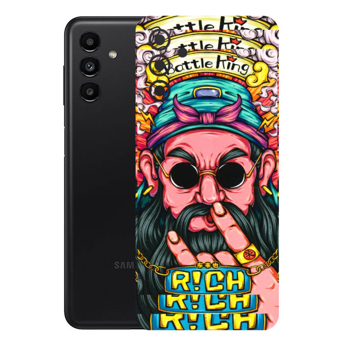 Samsung A/S Series Phone Skins (All Models) - Battle King Dude Face - 3D Embossed Finish (L-178) Samsung Galaxy A13 (5G)