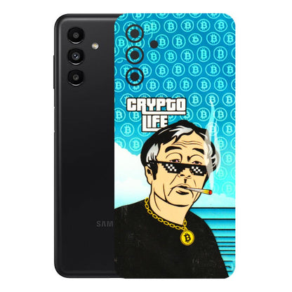 Samsung A/S Series Phone Skins (All Models) - Crypto Thug Life - 3D Embossed Finish (L-179) Samsung Galaxy A13 (5G)