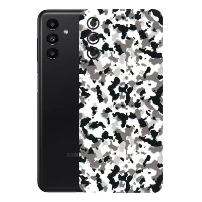 Samsung A/S Series Phone Skins (All Models) - White Black Camouflage - 3D Embossed Finish (L-18) Samsung Galaxy A13 (5G)