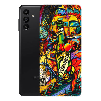 Samsung A/S Series Phone Skins (All Models) - Cool Beer Bottle - 3D Embossed Finish (L-193) Samsung Galaxy A13 (5G)