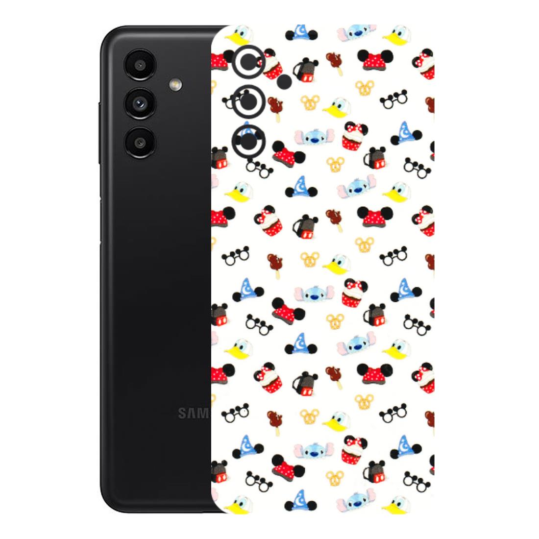 Samsung A/S Series Phone Skins (All Models) - Minnie Mouse & Donald Doodles s - 3D Embossed Finish (L-194) Samsung Galaxy A13 (5G)