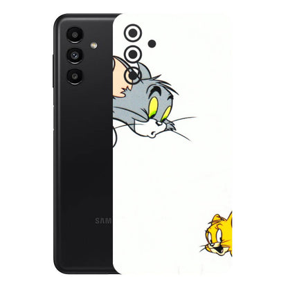 Samsung A/S Series Phone Skins (All Models) - Cute Tom And Jerry - 3D Embossed Finish (L-220) Samsung Galaxy A13 (5G)