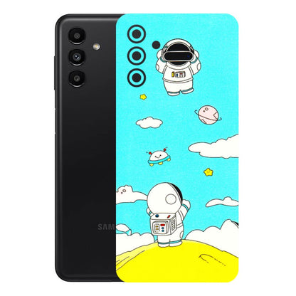 Samsung A/S Series Phone Skins (All Models) - Blue Skies Astro Float - 3D Embossed Finish (L-230) Samsung Galaxy A13 (5G)