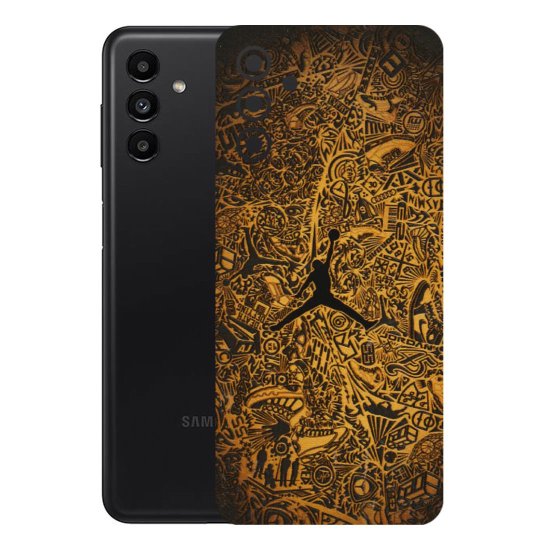 Samsung A/S Series Phone Skins (All Models) - Premium Gold Basketball Player - 3D Embossed Finish (L-236) Samsung Galaxy A13 (5G)