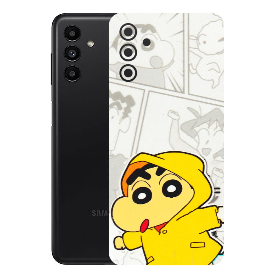 Samsung A/S Series Phone Skins (All Models) - Yellow Shinchan Comic - 3D Embossed Finish (L-246) Samsung Galaxy A13 (5G)