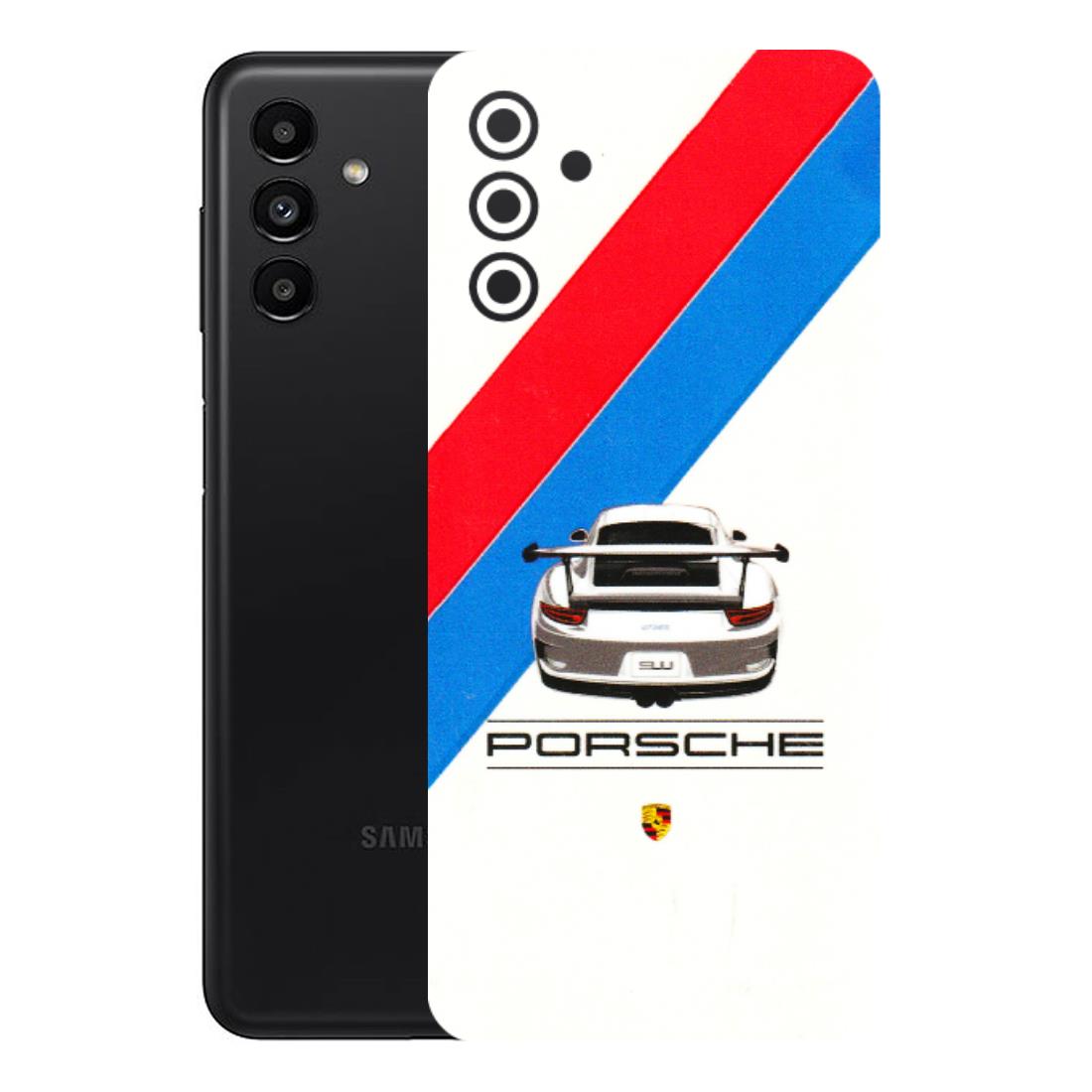 Samsung A/S Series Phone Skins (All Models) - Porche Car Sober Logo - 3D Embossed Finish (L-248) Samsung Galaxy A13 (5G)