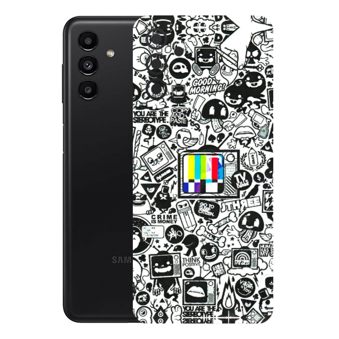Samsung A/S Series Phone Skins (All Models) - Doodles Positive Art - 3D Embossed Finish (L-263) Samsung Galaxy A13 (5G)