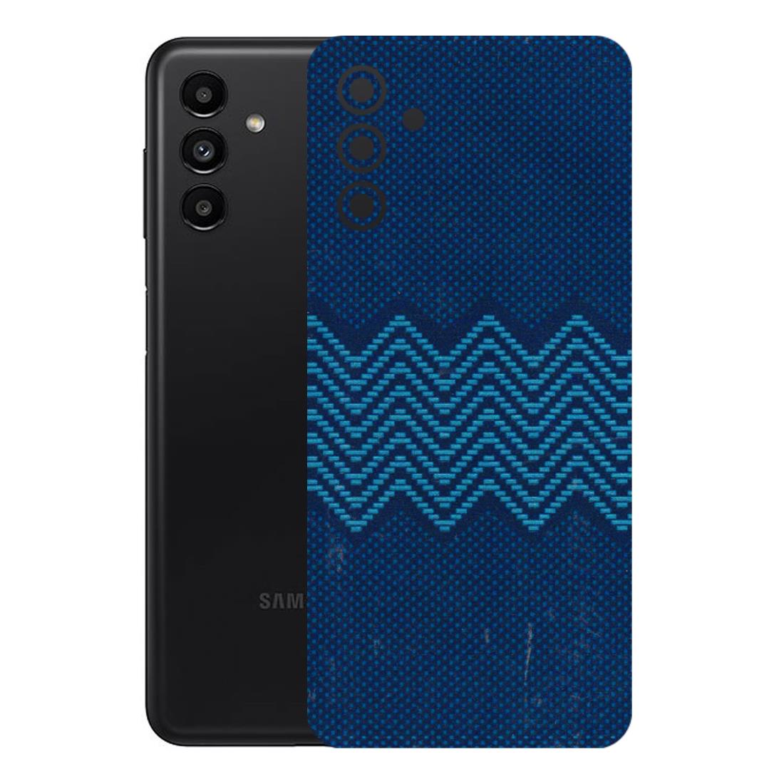 Samsung A/S Series Phone Skins (All Models) - Blue Sober Waves - 3D Embossed Finish (L-306) Samsung Galaxy A13 (5G)