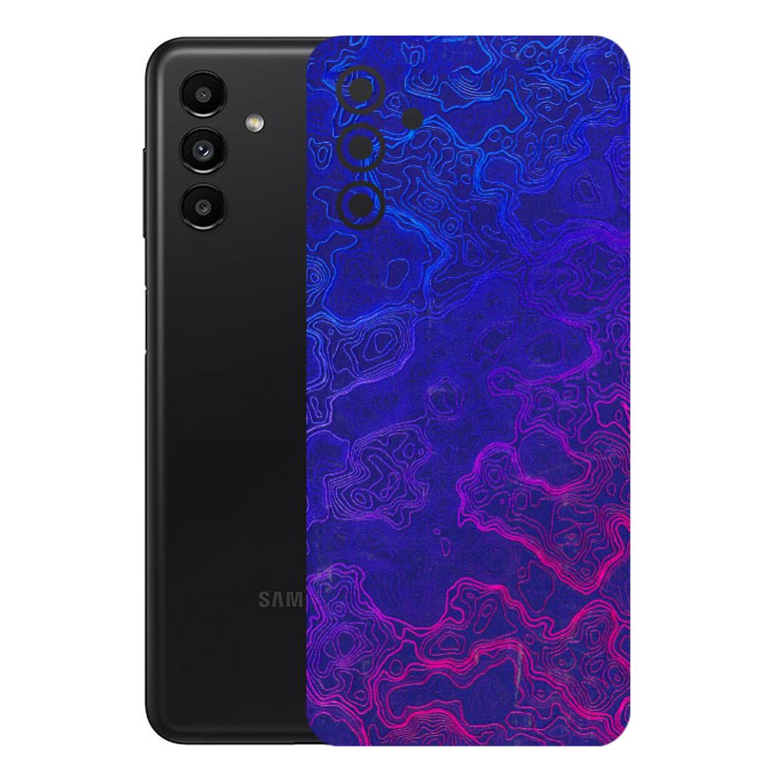 Samsung A/S Series Phone Skins (All Models) - Purple Ripples Swirl - 3D Embossed Finish (L-314) Samsung Galaxy A13 (5G)