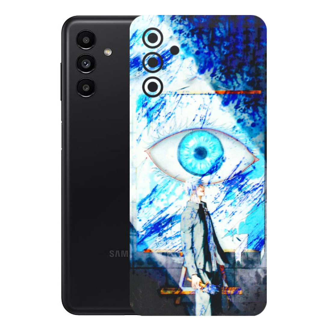 Samsung A/S Series Phone Skins (All Models) - Anime Sea Blue Eye - 3D Embossed Finish (L-318) Samsung Galaxy A13 (5G)