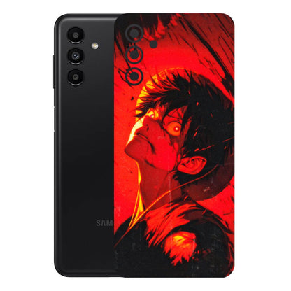 Samsung A/S Series Phone Skins (All Models) - D.Luffy Power Up One Piece Anime - 3D Embossed Finish (L-326) Samsung Galaxy A13 (5G)