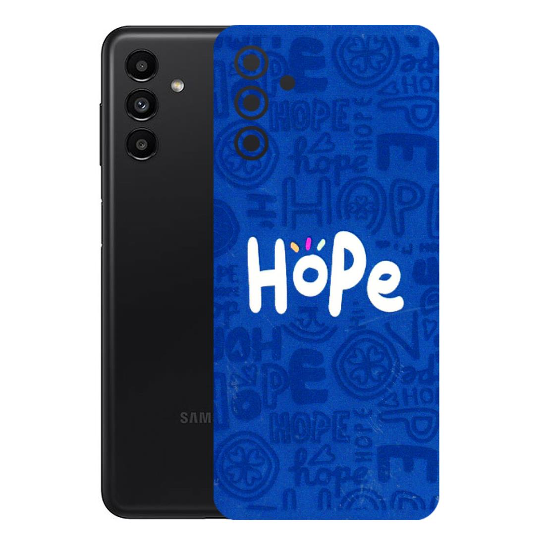 Samsung A/S Series Phone Skins (All Models) - Hope Doodles Blue - 3D Embossed Finish (L-43) Samsung Galaxy A13 (5G)