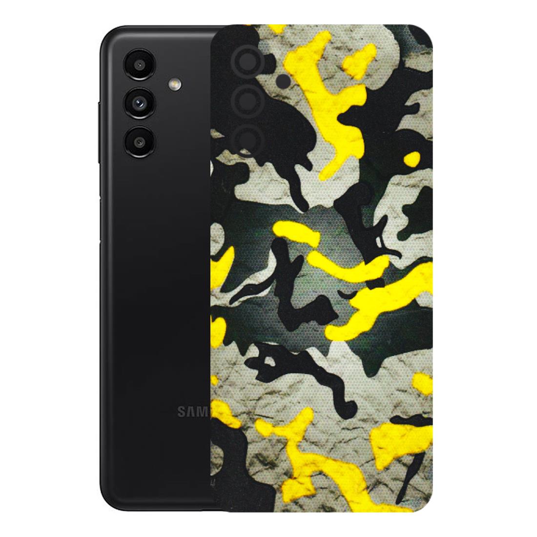 Samsung A/S Series Phone Skins (All Models) - Yellow Camouflage - 3D Embossed Finish (L-61) Samsung Galaxy A13 (5G)