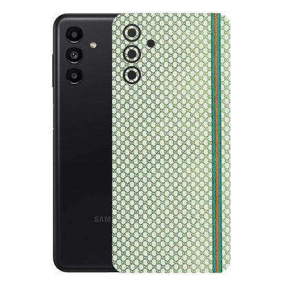 Samsung A/S Series Phone Skins (All Models) - Gucci Fabric Pattern - 3D Embossed Finish (L-73) Samsung Galaxy A13 (5G)