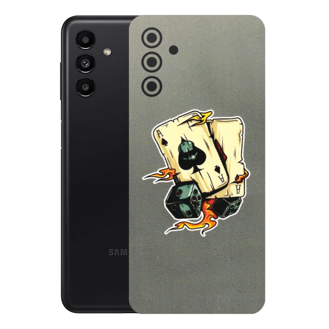 Samsung A/S Series Phone Skins (All Models) - Grey Cards Of Ace - 3D Embossed Finish (L-77) Samsung Galaxy A13 (5G)