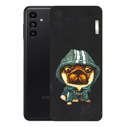 Samsung A/S Series Phone Skins (All Models) - Puppy N Hoodie - 3D Embossed Finish (L-90) Samsung Galaxy A13 (5G)