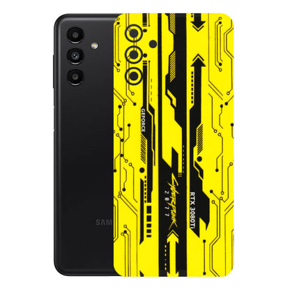 Samsung A/S Series Phone Skins (All Models) - Yellow Cyberpunk - 3D Embossed Finish (L-93) Samsung Galaxy A13 (5G)