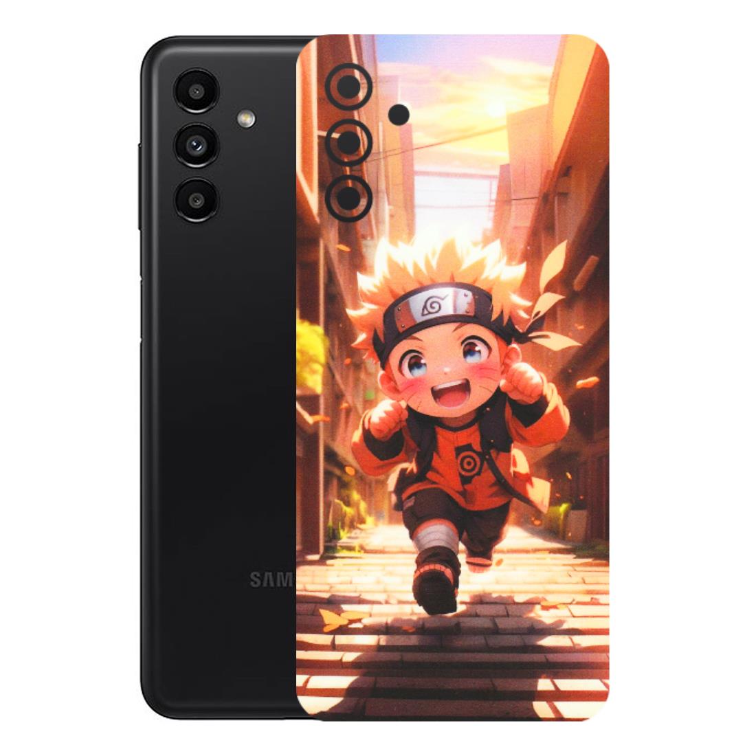 Samsung A/S Series Phone Skins (All Models) - Naruto Cute Toon Running - Matte Finish (M-04) Samsung Galaxy A13 (5G)