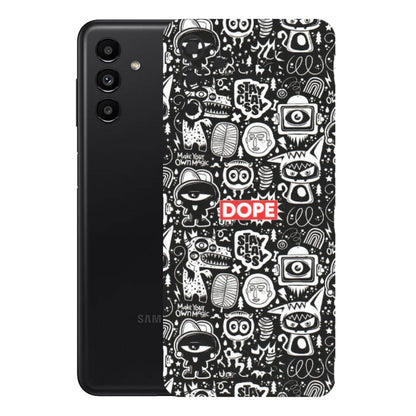 Samsung A/S Series Phone Skins (All Models) - Dope Stay Classy Black Doodles - Matte Finish (M-126) Samsung Galaxy A13 (5G)