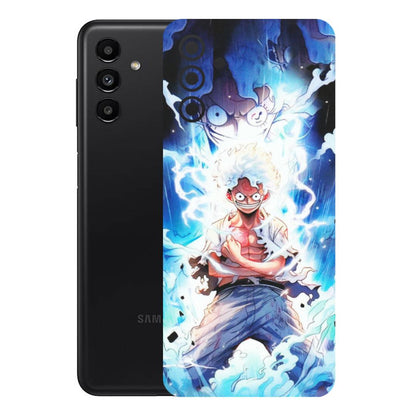 Samsung A/S Series Phone Skins (All Models) - Blue Thunder Luffy Anime - Matte Finish (M-132) Samsung Galaxy A13 (5G)