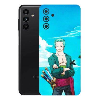 Samsung A/S Series Phone Skins (All Models) - Cool Swordman Zoro Anime - Matte Finish (M-143) Samsung Galaxy A13 (5G)