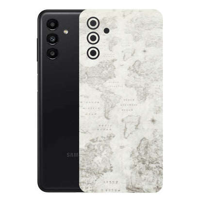 Samsung A/S Series Phone Skins (All Models) - World Travel Map - Transparent Finish (T-04) Samsung Galaxy A13 (5G)