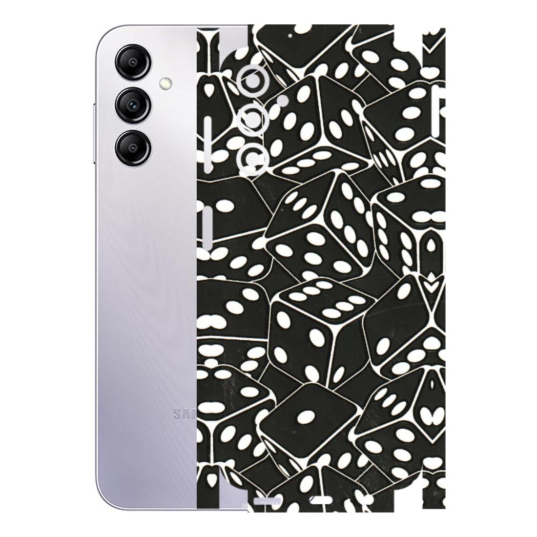 Samsung A/S Series Phone Skins (All Models) - Big Black Dices - 3D Embossed Finish (L-106) Samsung Galaxy A14 (5G)