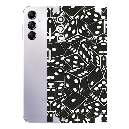 Samsung A/S Series Phone Skins (All Models) - Big Black Dices - 3D Embossed Finish (L-106) Samsung Galaxy A14 (5G)