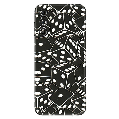 Samsung A/S Series Phone Skins (All Models) - Big Black Dices - 3D Embossed Finish (L-106) Samsung Galaxy A14 (5G)