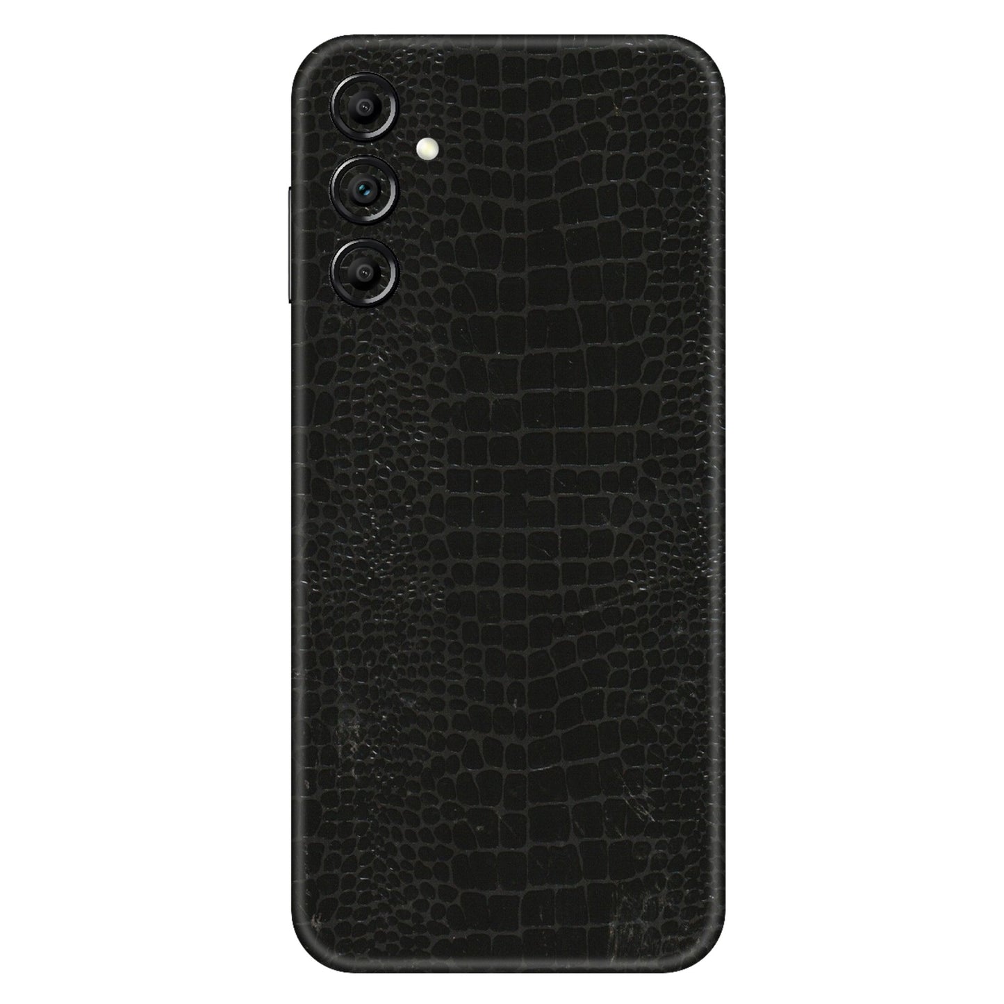 Samsung A/S Series Phone Skins (All Models) - Snake Leather Black - 3D Embossed Finish (L-107) Samsung Galaxy A14 (5G)