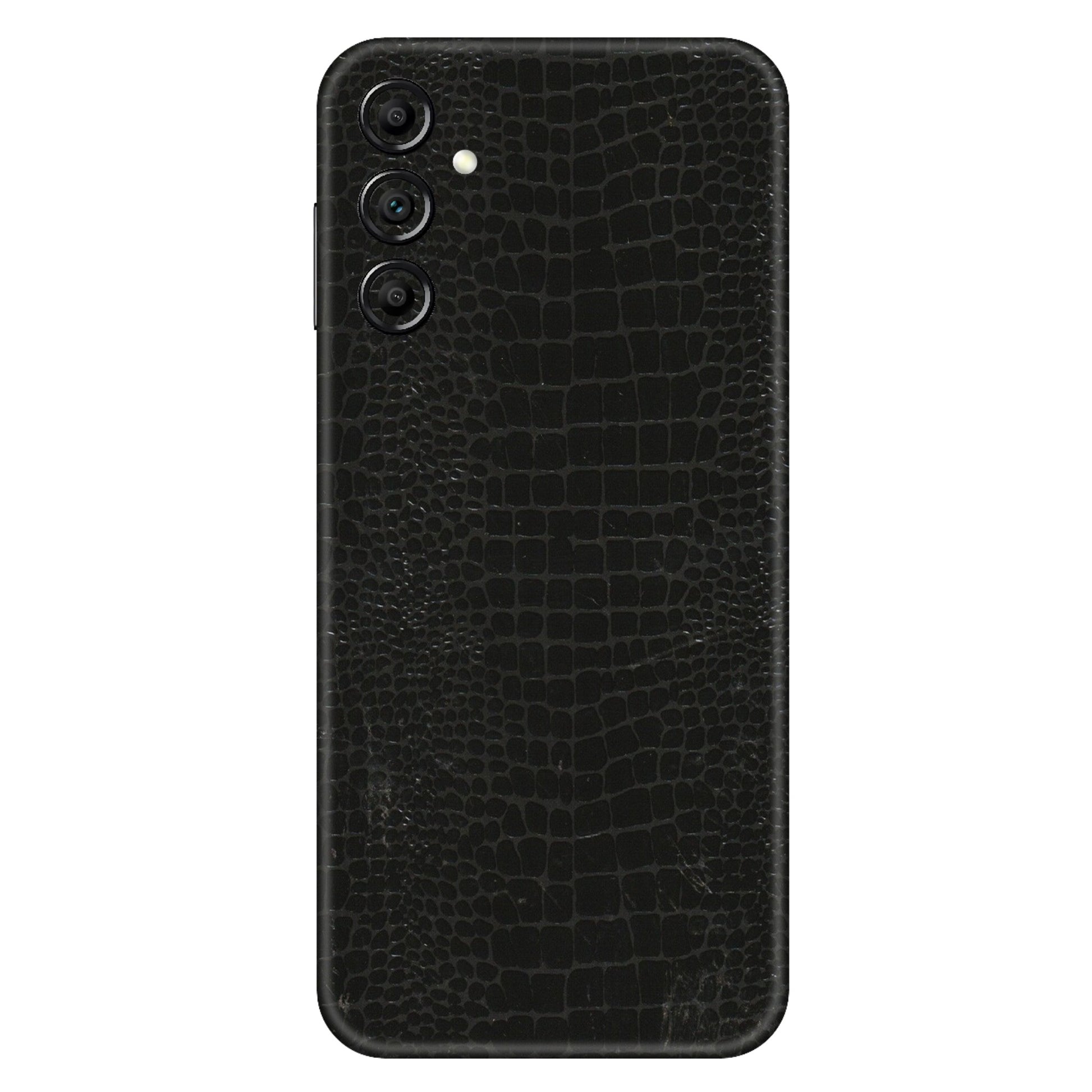 Samsung A/S Series Phone Skins (All Models) - Snake Leather Black - 3D Embossed Finish (L-107) Samsung Galaxy A14 (5G)