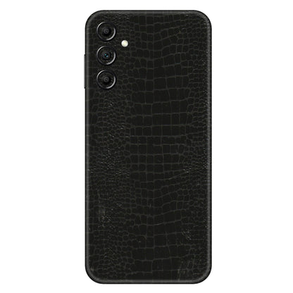 Samsung A/S Series Phone Skins (All Models) - Snake Leather Black - 3D Embossed Finish (L-107) Samsung Galaxy A14 (5G)