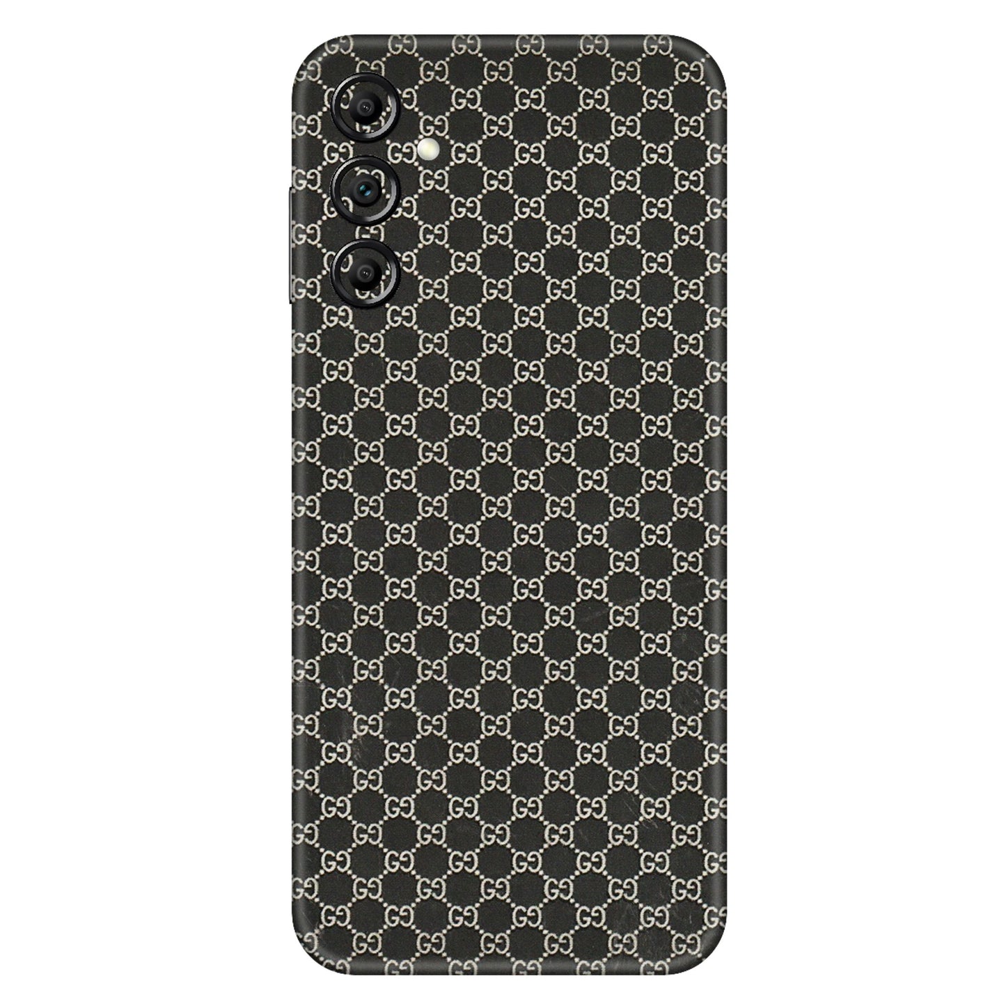 Samsung A/S Series Phone Skins (All Models) - Black G Print - 3D Embossed Finish (L-109) Samsung Galaxy A14 (5G)