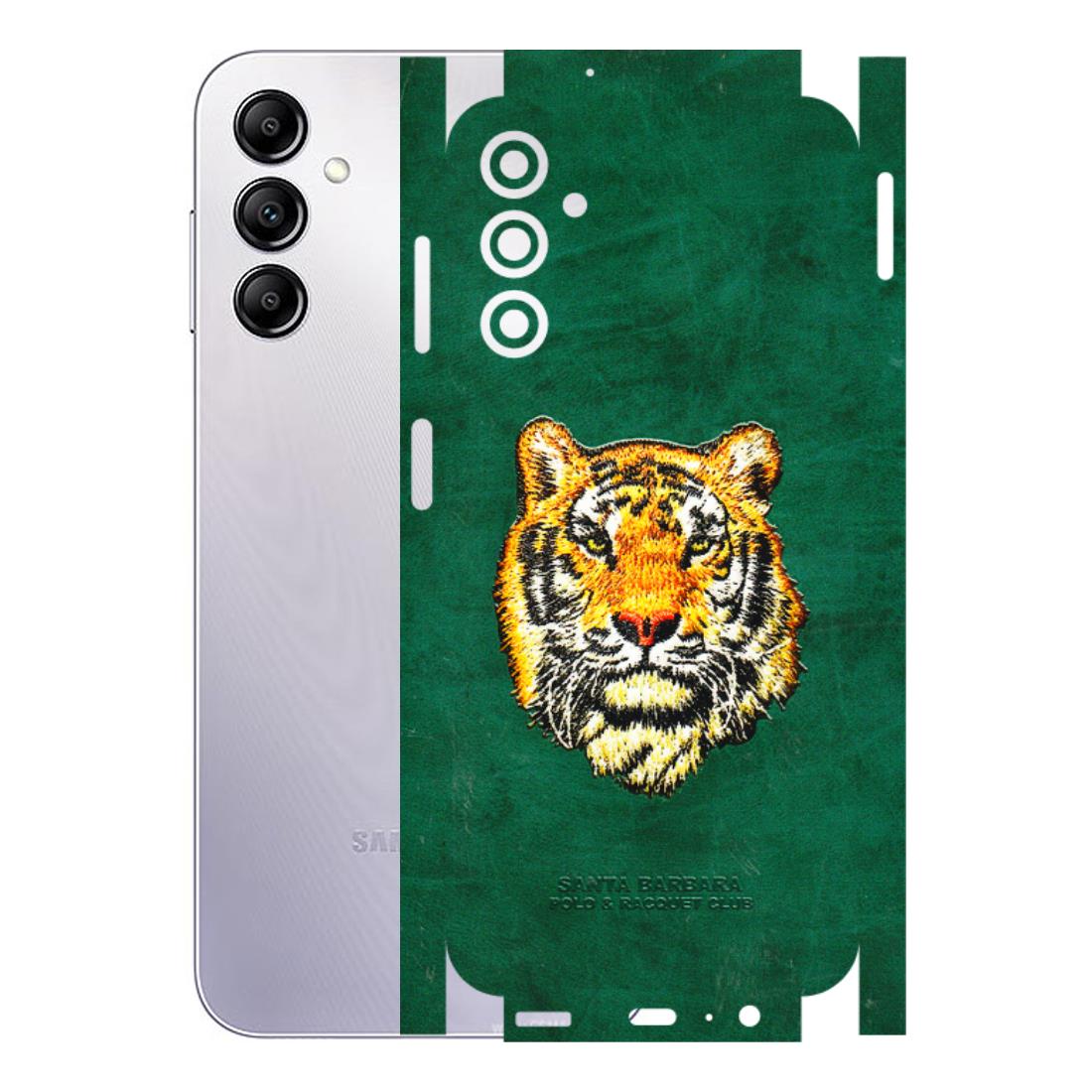 Samsung A/S Series Phone Skins (All Models) - Leather Feel Tiger - 3D Embossed Finish (L-111) Samsung Galaxy A14 (5G)