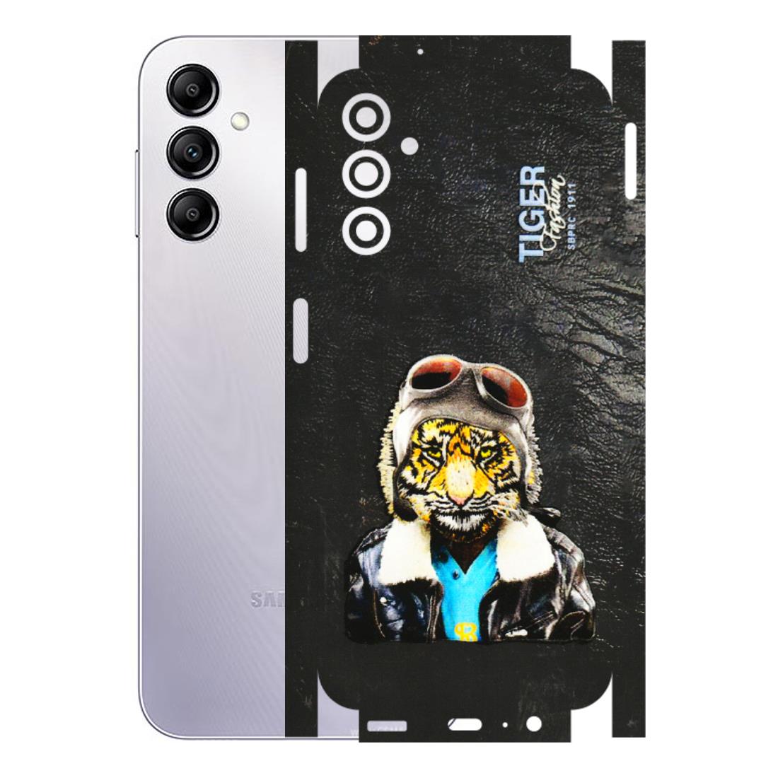Samsung A/S Series Phone Skins (All Models) - Rider Tiger - 3D Embossed Finish (L-113) Samsung Galaxy A14 (5G)