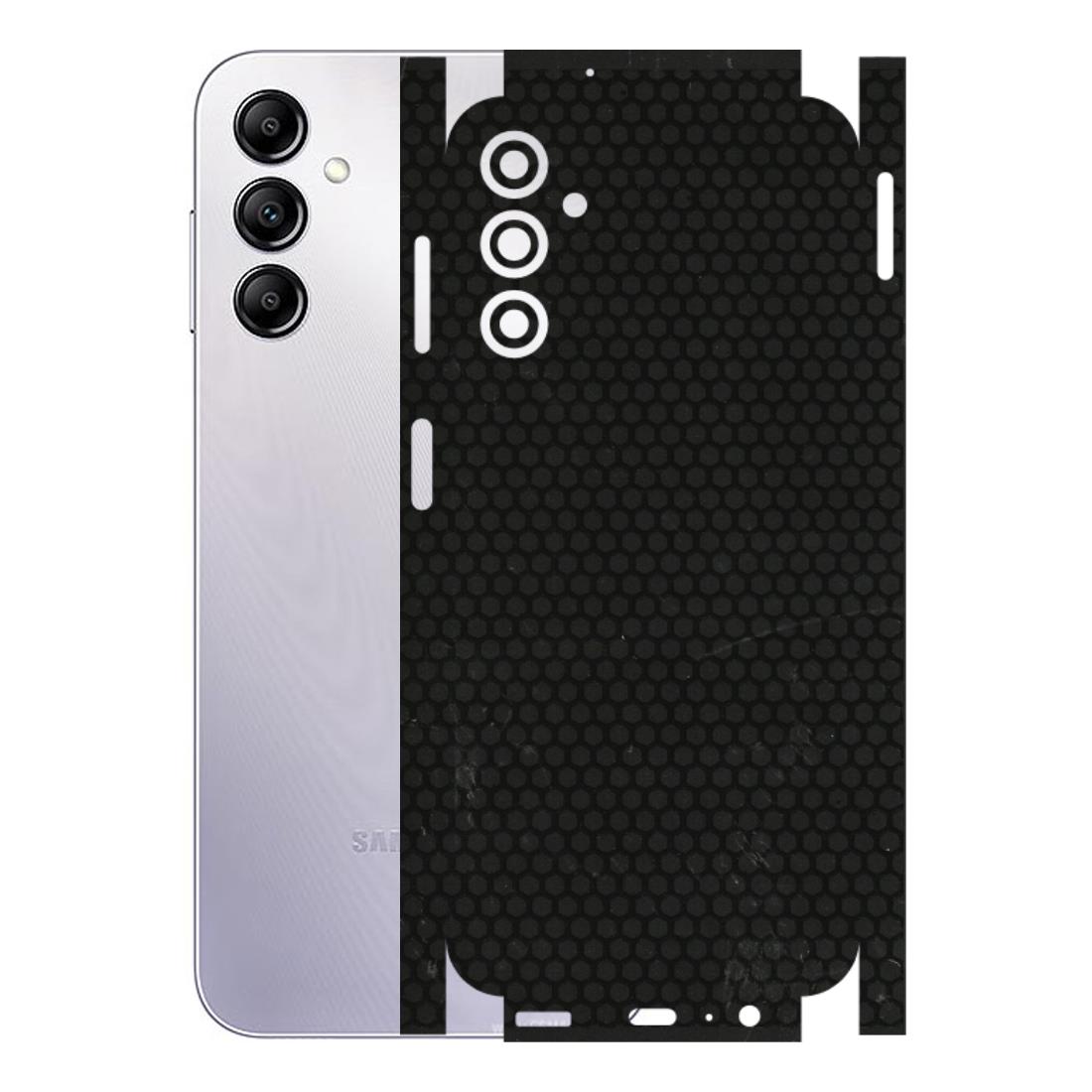 Samsung A/S Series Phone Skins (All Models) - Black honeycomb - 3D Embossed Finish (L-114) Samsung Galaxy A14 (5G)