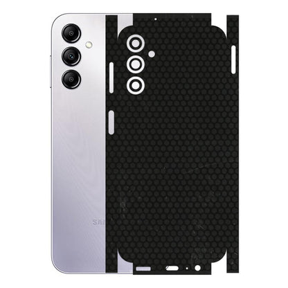 Samsung A/S Series Phone Skins (All Models) - Black honeycomb - 3D Embossed Finish (L-114) Samsung Galaxy A14 (5G)