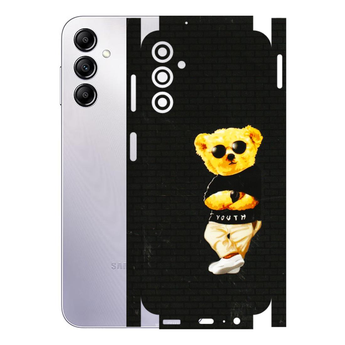 Samsung A/S Series Phone Skins (All Models) - Classy Teddy Bear - 3D Embossed Finish (L-116) Samsung Galaxy A14 (5G)