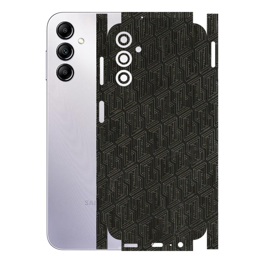 Samsung A/S Series Phone Skins (All Models) - Black Abstract Pattern - 3D Embossed Finish (L-117) Samsung Galaxy A14 (5G)