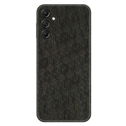 Samsung A/S Series Phone Skins (All Models) - Black Abstract Pattern - 3D Embossed Finish (L-117) Samsung Galaxy A14 (5G)